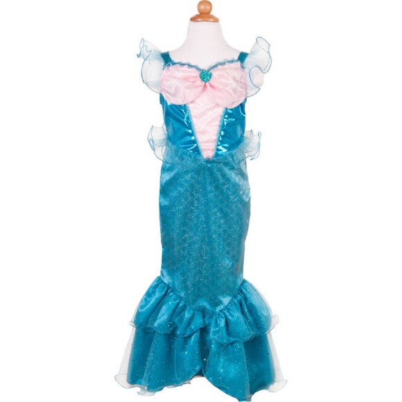 New w/Tag-Great Pretenders Blue Sparkle Mermaid Dress - Size 5-6  - Picture 1 of 14